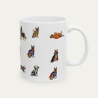 German Shepherd Halloween mug