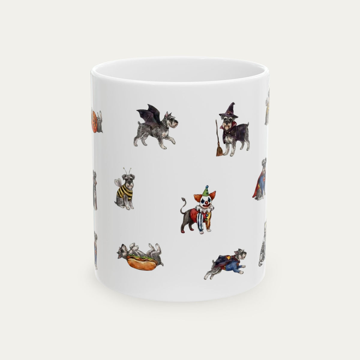 Schnauzer Halloween mug