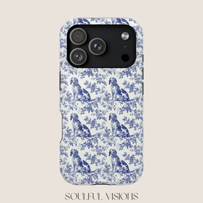 Bloodhound Toile De Jouy Magnetic Phone Case