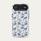 Rottweiler Blue Toile Phone case