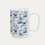 Beagle Blue Toile Mug