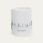 Custom Pug Black Christmas Santa Hat Mug
