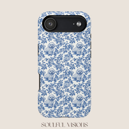 Havanese Toile De Jouy Magnetic Phone Case
