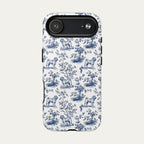 Shar Pei Blue Toile Phone case