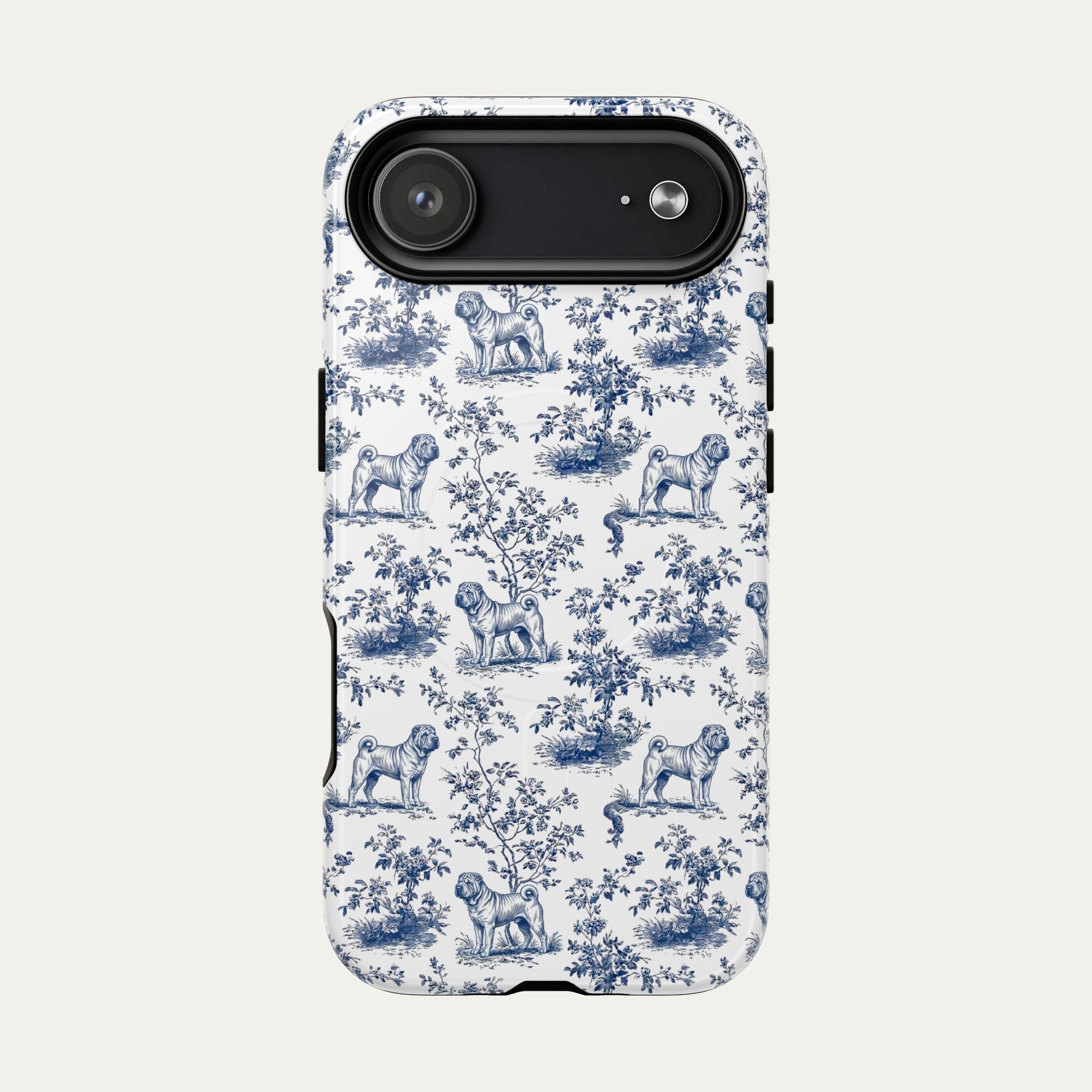 Shar Pei Blue Toile Phone case