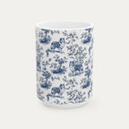 Shetland Sheepdog Blue Toile Mug