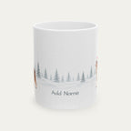 Custom Australian Shepherd Red Tri color Christmas Santa Hat Mug