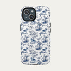 German Shepherd Blue Toile Phone case