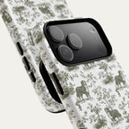 Bernese Mountain Sage Green Toile phone Case