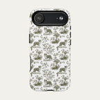 Border Collie Sage Green Toile phone Case