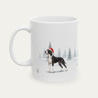 Custom Great Dane Mantle  Christmas Santa Hat Mug