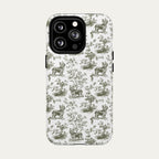 Yorkshire Terrier Sage Green Toile phone Case