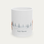 Custom Poodle Red Christmas Santa Hat Mug