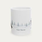 Custom German Shepherd Black  Christmas Santa Hat Mug