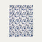 Akita Toile De Jouy Fleece Blanket