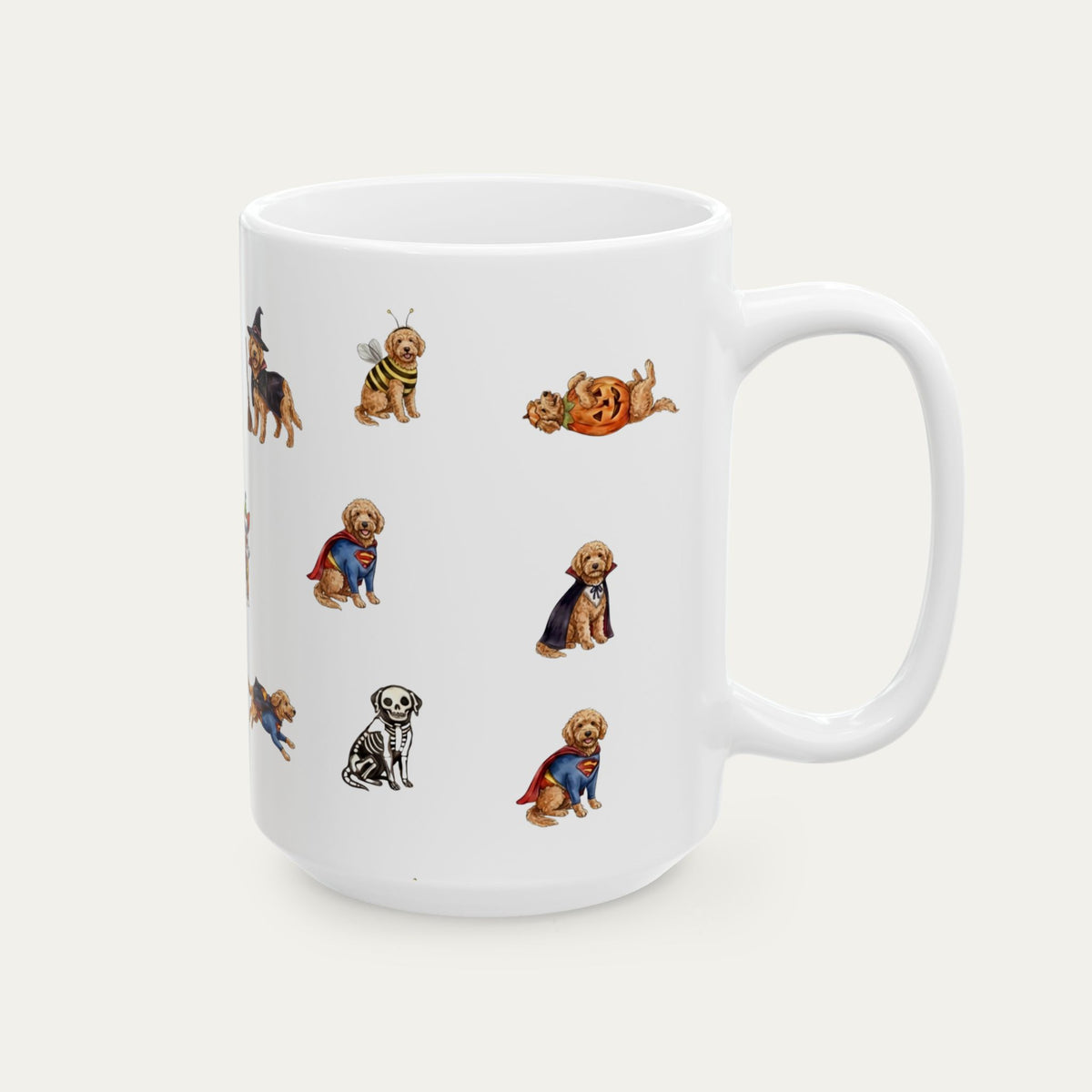 Goldendoodle Apricot Halloween mug