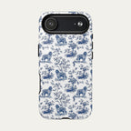 Newfoundland Blue Toile Phone case