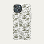Bloodhound Sage Green Toile phone Case