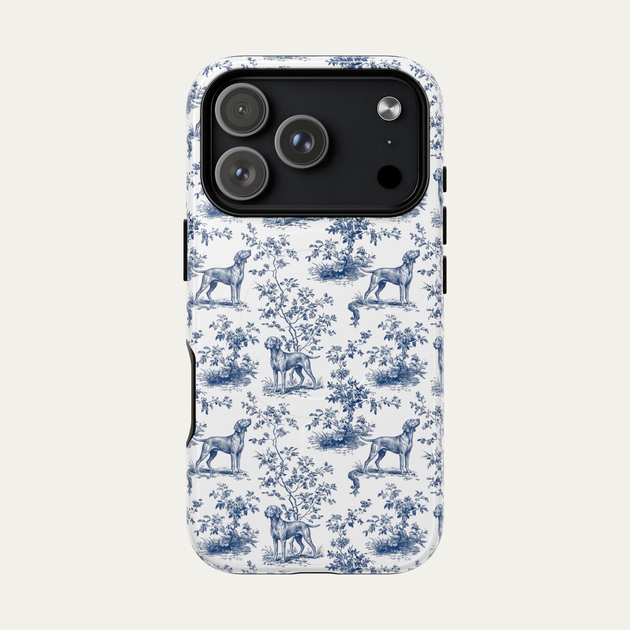 Vizsla Blue Toile Phone case