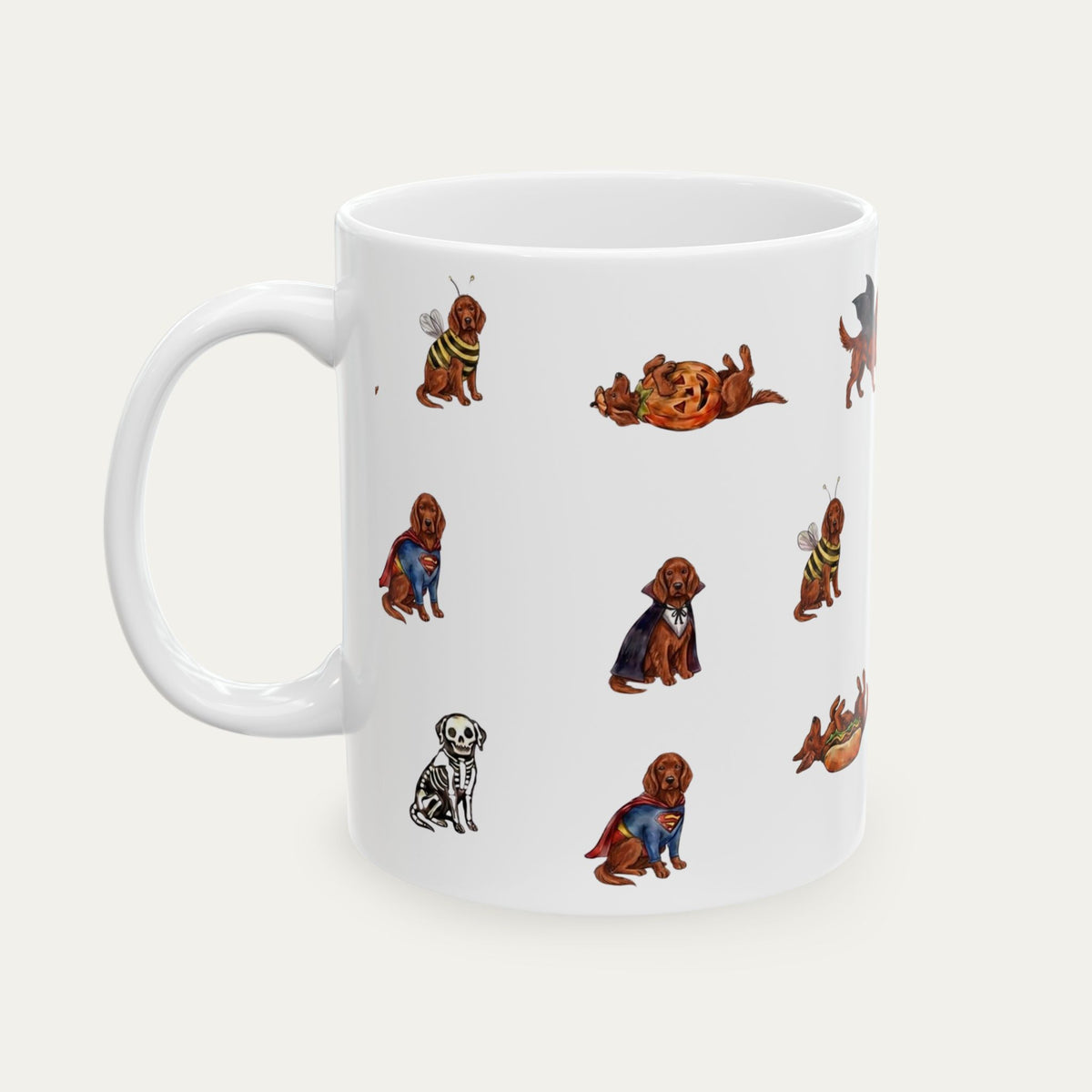 Irish Setter Halloween mug