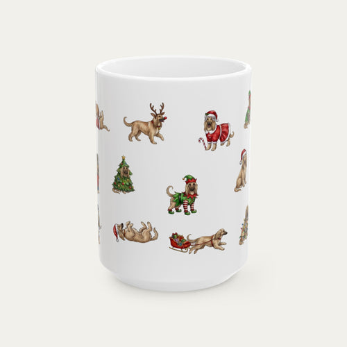 Afghan Hound Christmas Mug