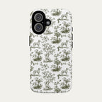 Dalmatian Sage Green Toile phone Case