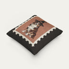Australian shepherd brown Halloween Woven Pillow