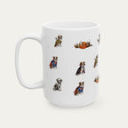 Border Collie Brown Halloween mug