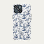 Dalmatian Blue Toile Phone case