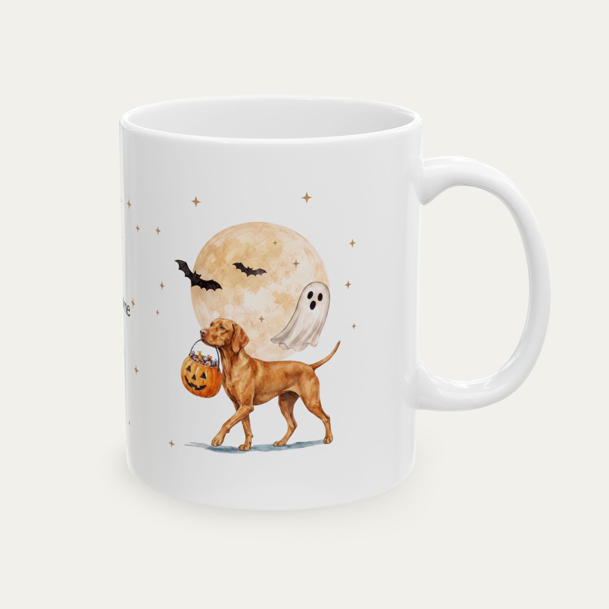 Custom Vizsla Halloween mug