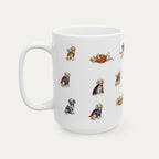Dachshund LH Cream Halloween mug