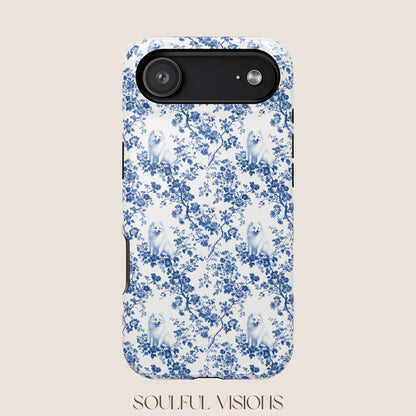 Samoyed Toile De Jouy Magnetic Phone Case