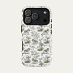 Cavalier Spaniel Sage Green Toile phone Case