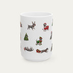 Schnauzer Christmas Mug