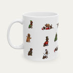 Labrador Chocolate Christmas Mug