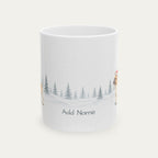 Custom French Bulldog Fawn Pied  Christmas Santa Hat Mug