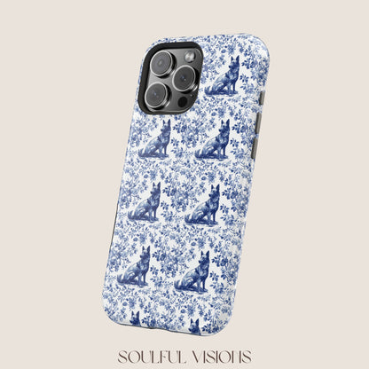 Belgian Malinois Toile De Jouy Magnetic Phone Case