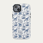 Irish Setter Blue Toile Phone case