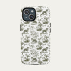 Border Collie Sage Green Toile phone Case