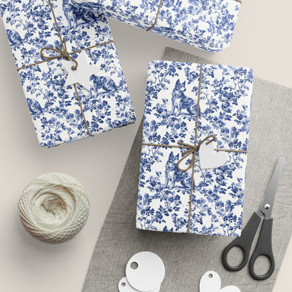 Australian Cattle French Toile De Jouy Wrapping Paper