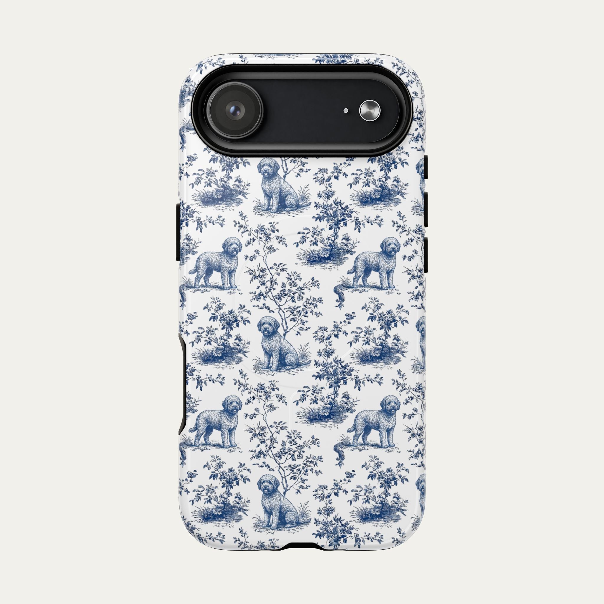 Spanish Water Dog Blue Toile Phone case