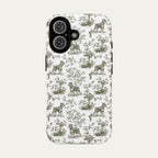 Schnauzer Sage Green Toile phone Case