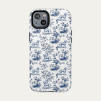 Labrador Retriever Blue Toile Phone case