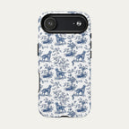 Irish Setter Blue Toile Phone case
