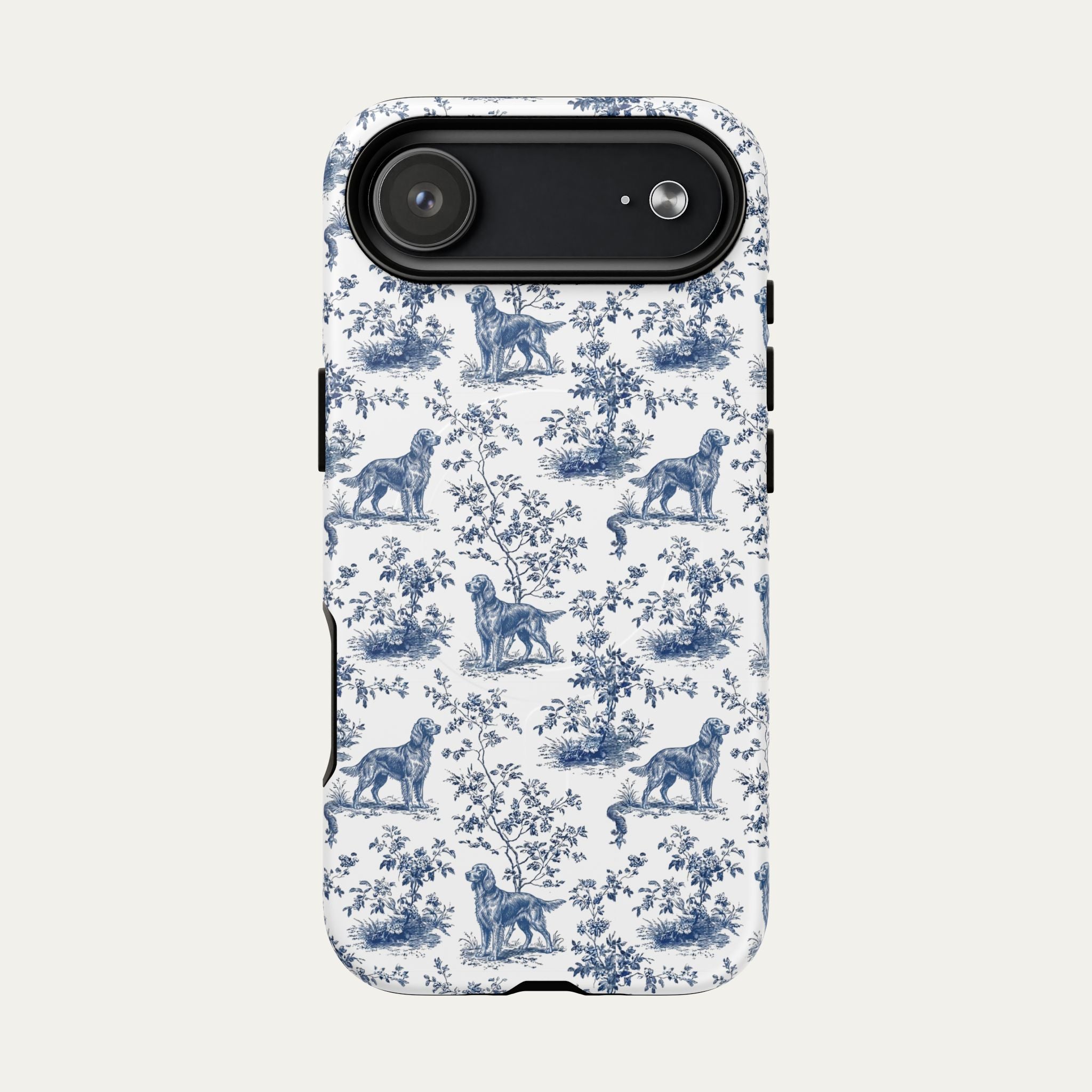 Irish Setter Blue Toile Phone case