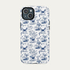 Beagle Blue Toile Phone case