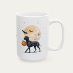 Custom Great Dane Black Halloween mug