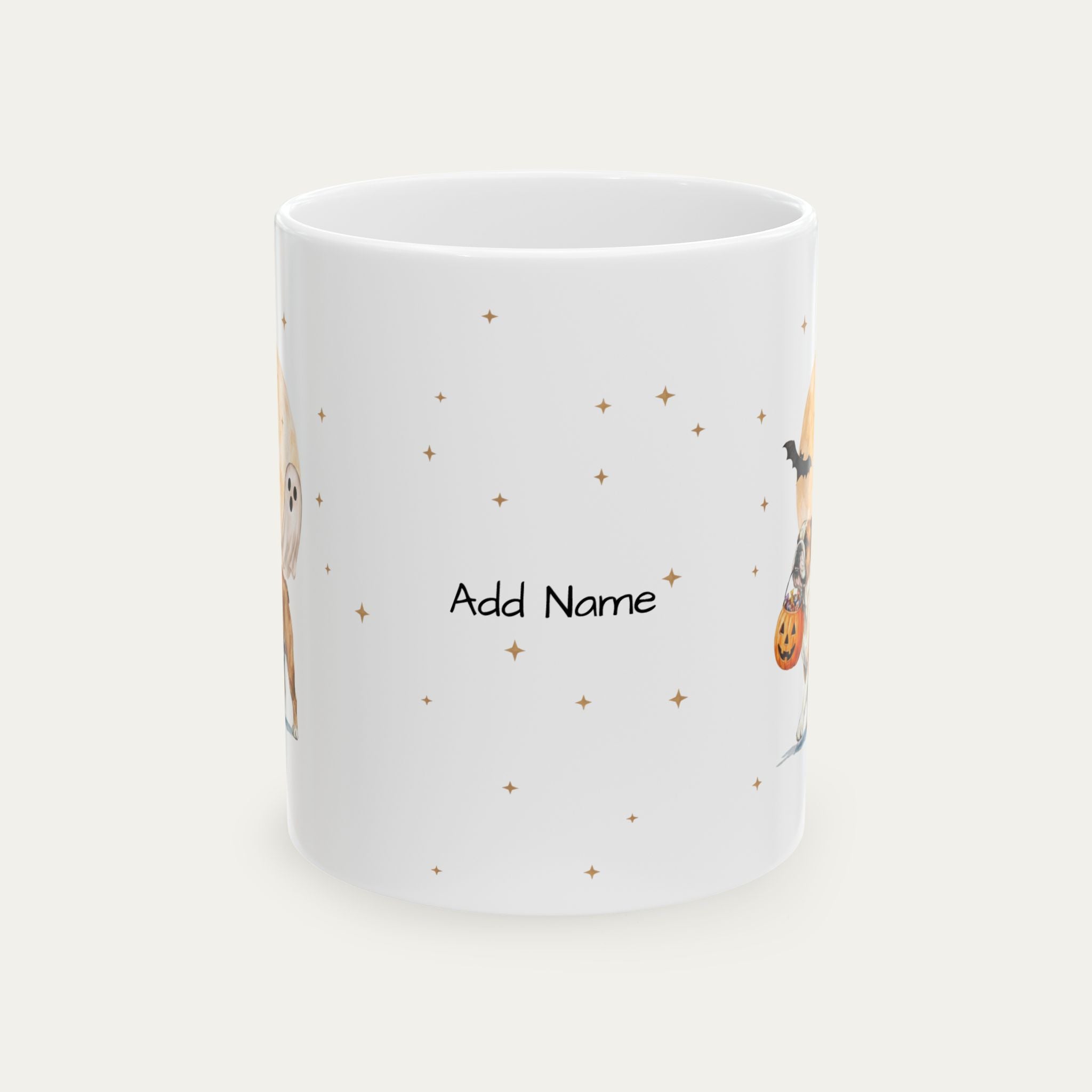 Custom English Bulldog Halloween mug