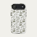 Jack Russell Terrier Sage Green Toile phone Case