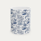 Samoyed Blue Toile Mug